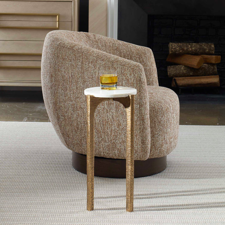 Vivi Marble Drink Table Living Room Uttermost