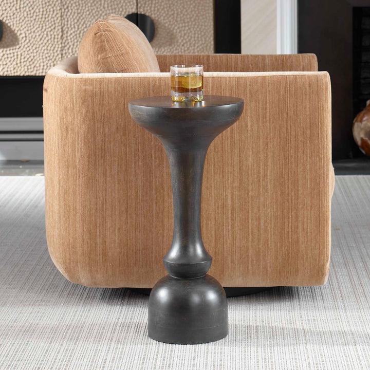 Gambit Hourglass Accent Table Living Room Uttermost