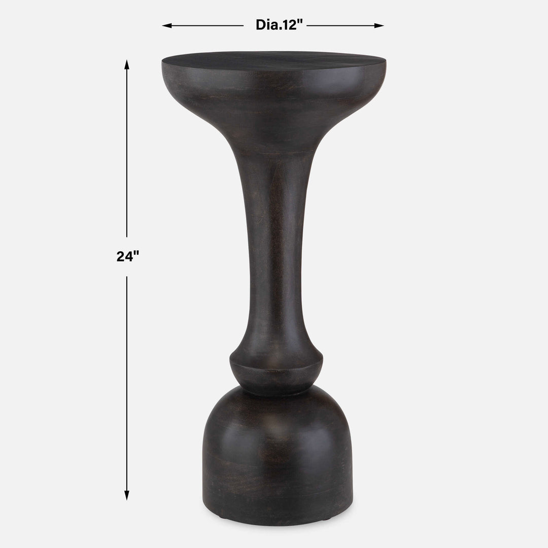 Gambit Hourglass Accent Table Living Room Uttermost