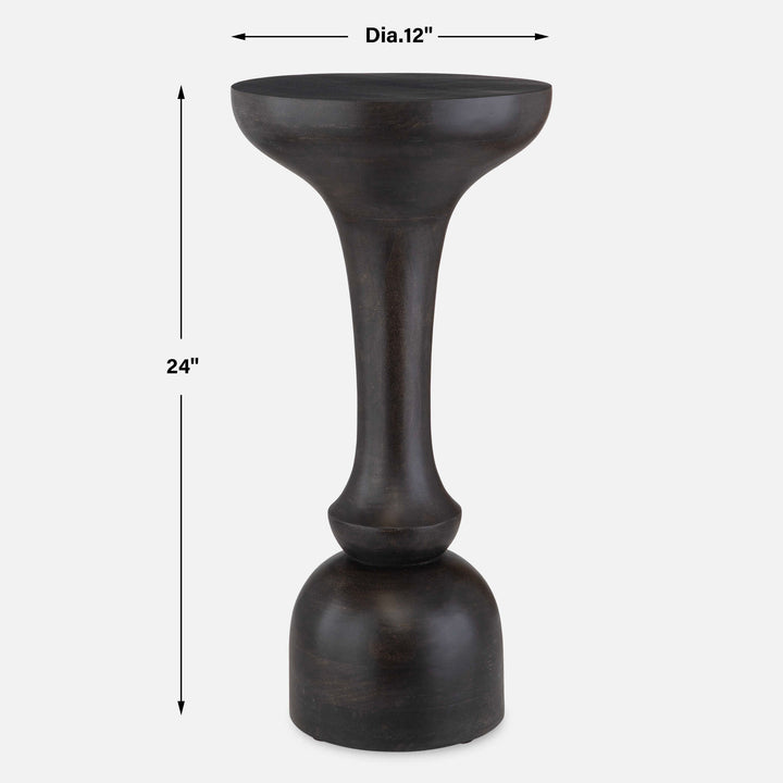 Gambit Hourglass Accent Table Living Room Uttermost