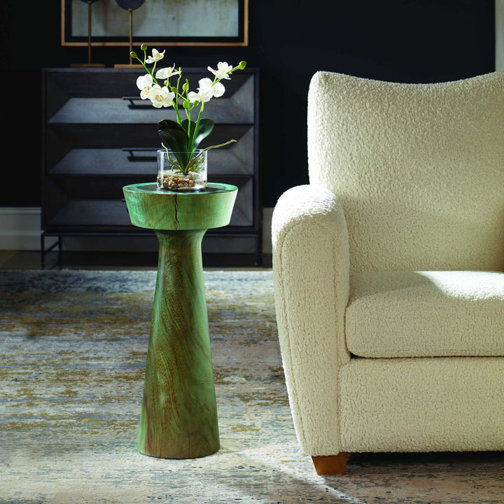 Mano Blue-Green Drink Table Living Room Uttermost