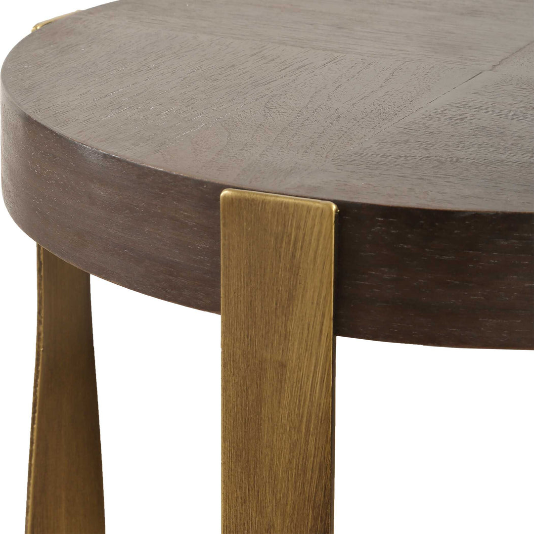 Drew Brass Accent Table Living Room Uttermost