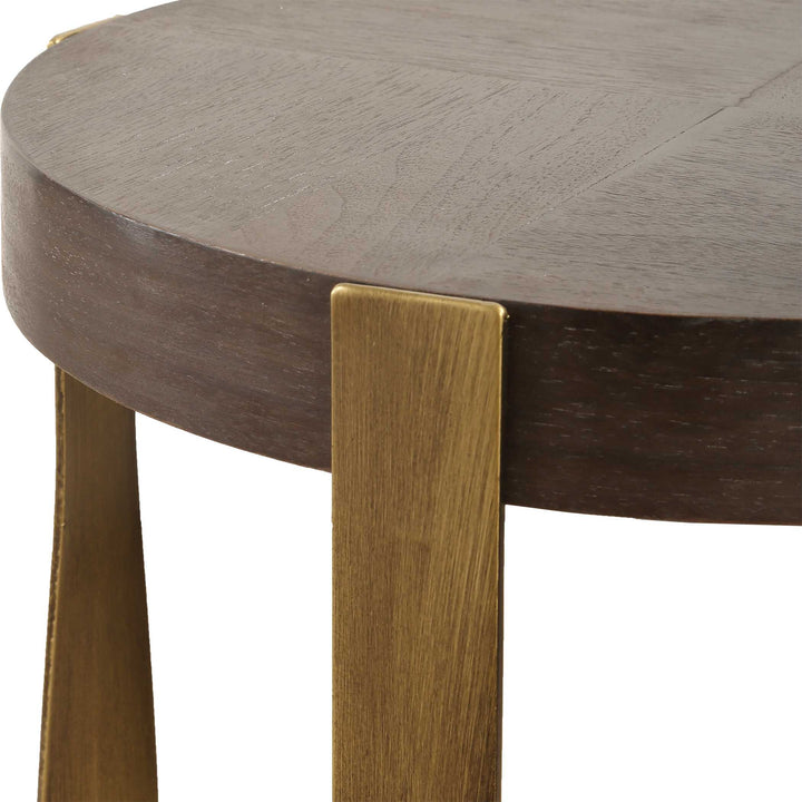 Drew Brass Accent Table Living Room Uttermost