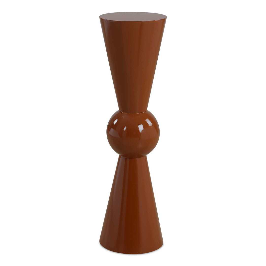 Hepler Gloss Terracotta Drink Table Living Room Uttermost