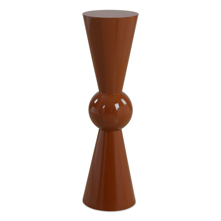 Hepler Gloss Terracotta Drink Table Living Room Uttermost