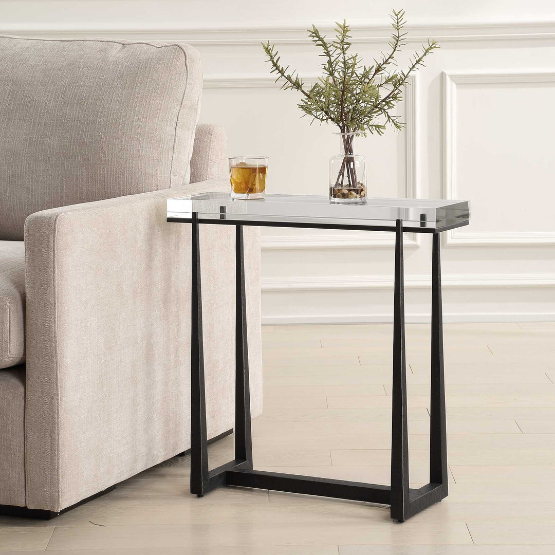 Midas Bronze Accent Table Living Room Uttermost