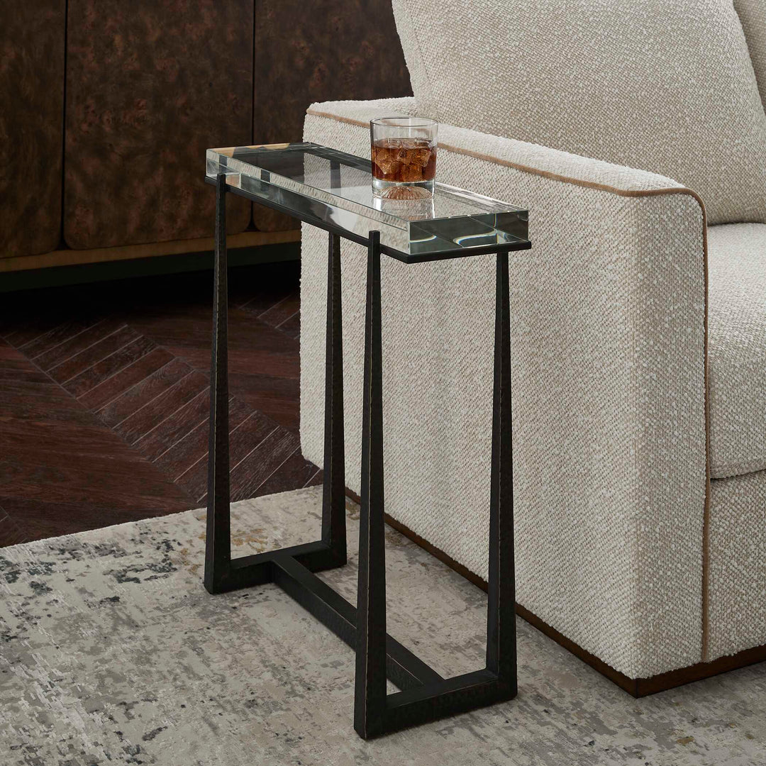 Midas Bronze Accent Table Living Room Uttermost