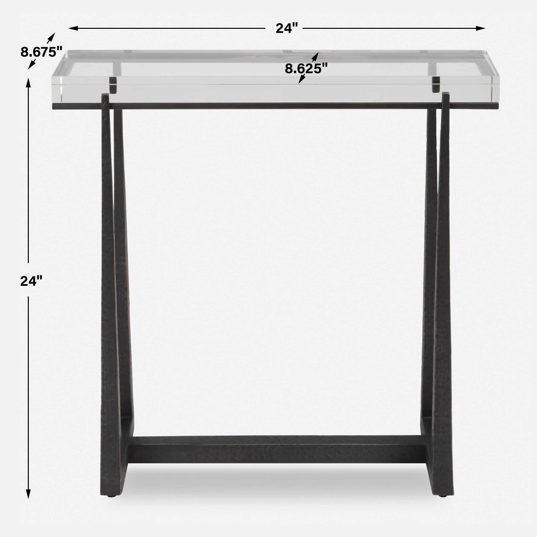 Midas Bronze Accent Table Living Room Uttermost