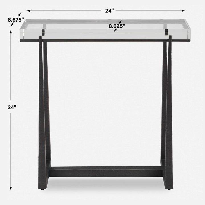 Midas Bronze Accent Table Living Room Uttermost