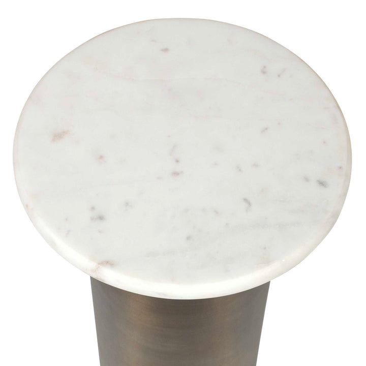 Reiss Marble & Brass Drink Table Living Room Uttermost