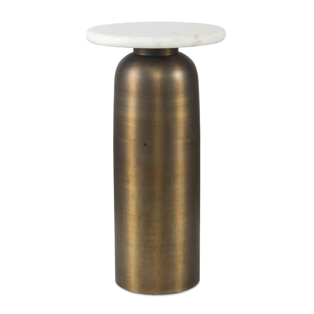Reiss Marble & Brass Drink Table Living Room Uttermost