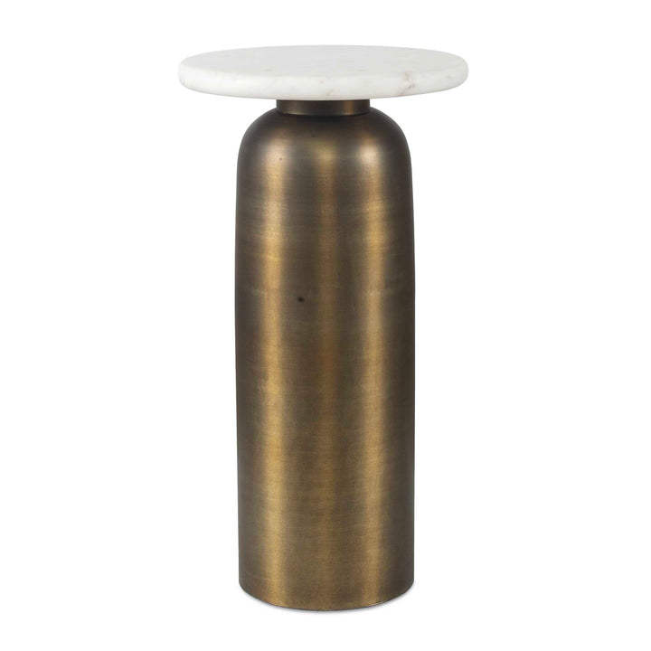 Reiss Marble & Brass Drink Table Living Room Uttermost