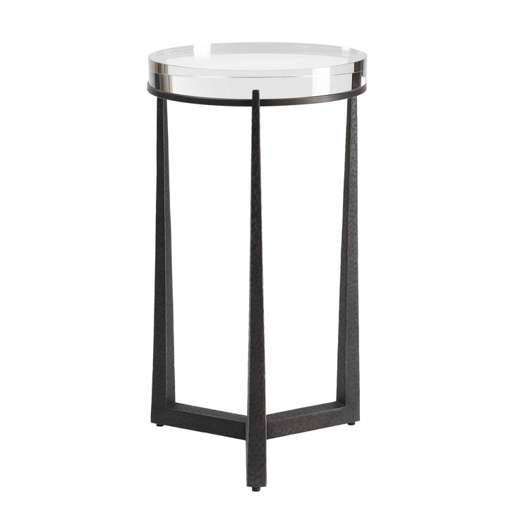 Midas Dark Bronze Round Accent Table Living Room Uttermost