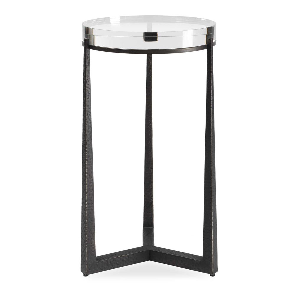 Midas Dark Bronze Round Accent Table Living Room Uttermost