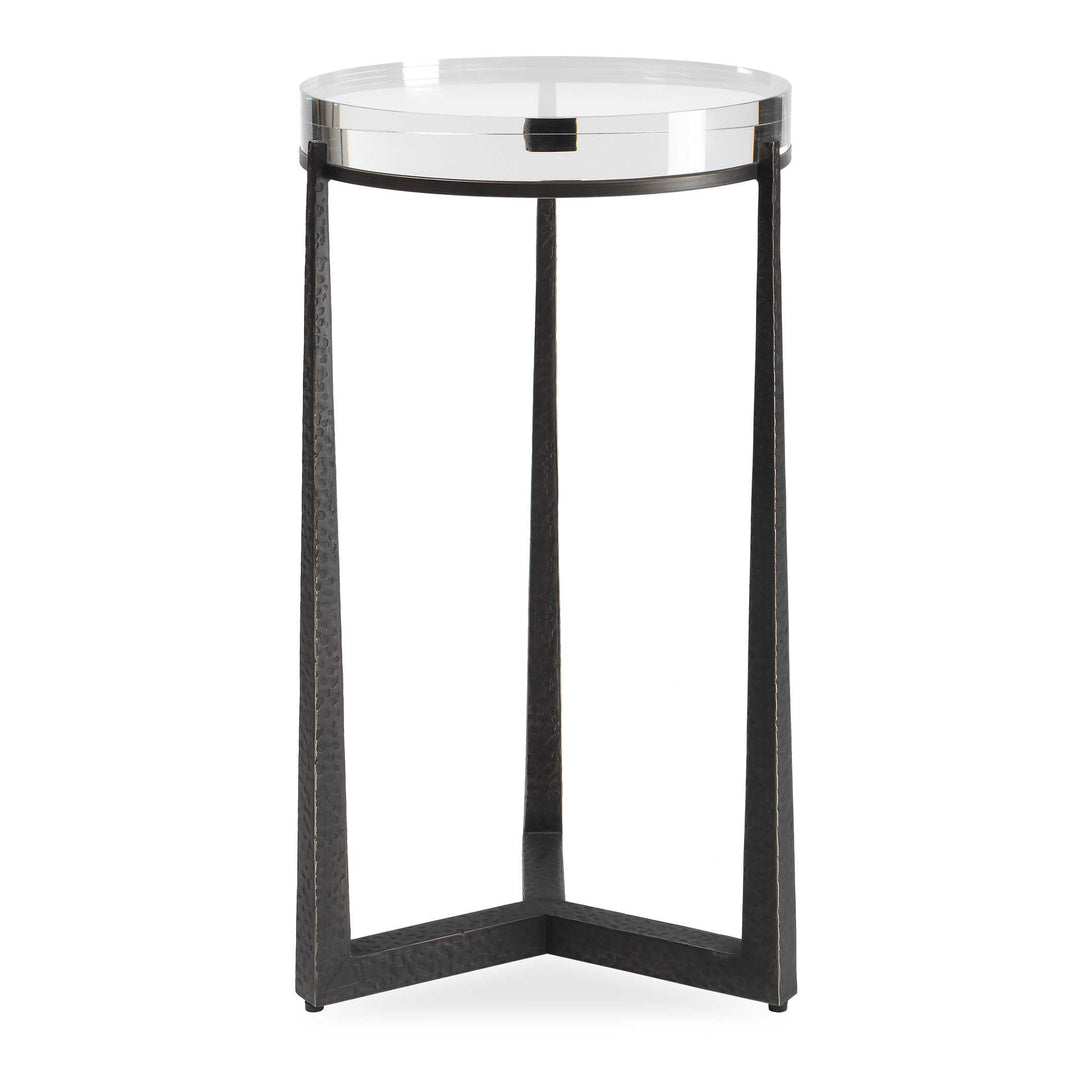 Midas Dark Bronze Round Accent Table Living Room Uttermost