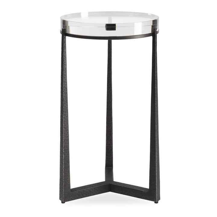 Midas Dark Bronze Round Accent Table Living Room Uttermost