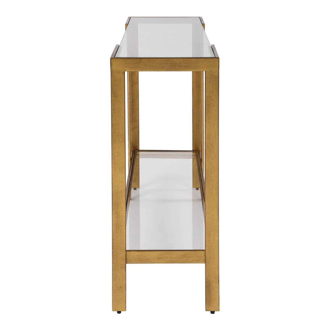 Kendrick Glass Console Table Living Room Uttermost