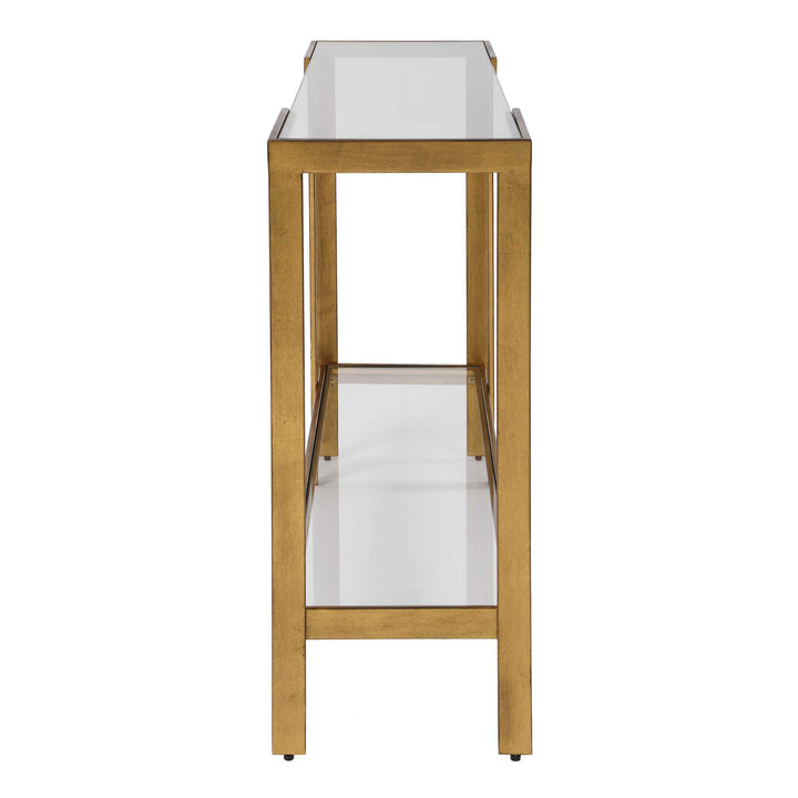 Kendrick Glass Console Table Living Room Uttermost