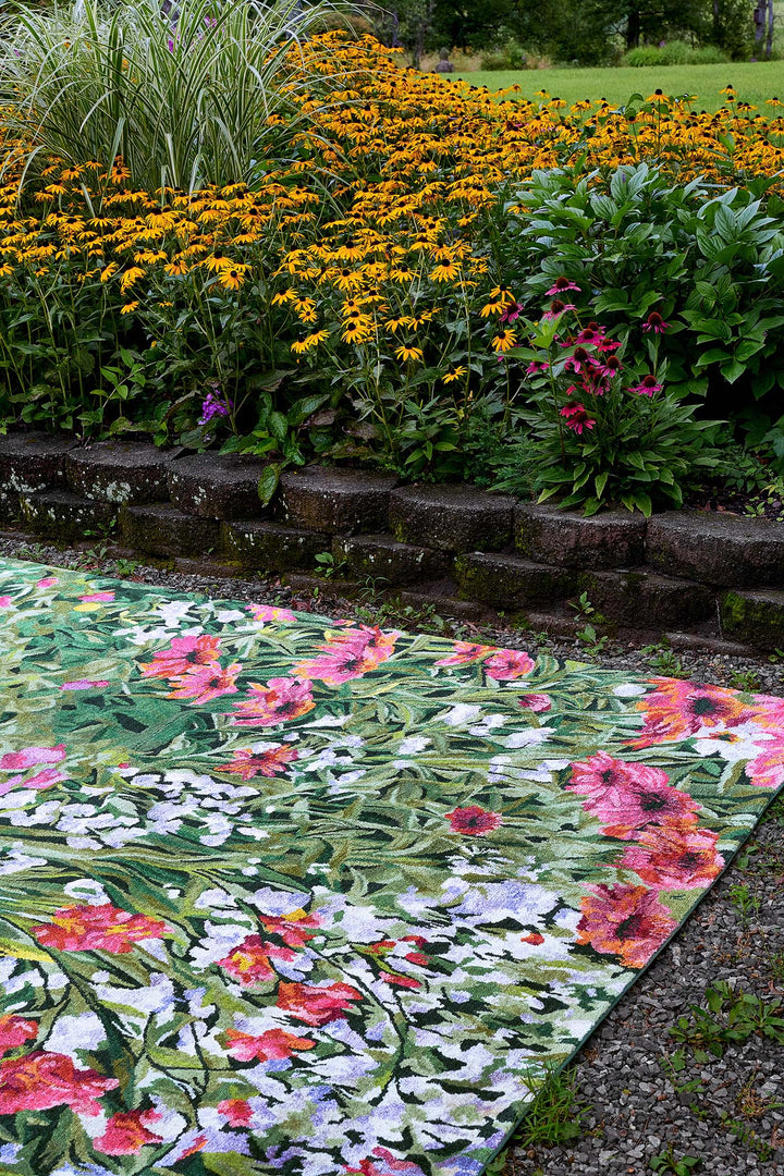 Modern Masters | Fields | Fields 13060: Green Area Rug Mafi Rugs