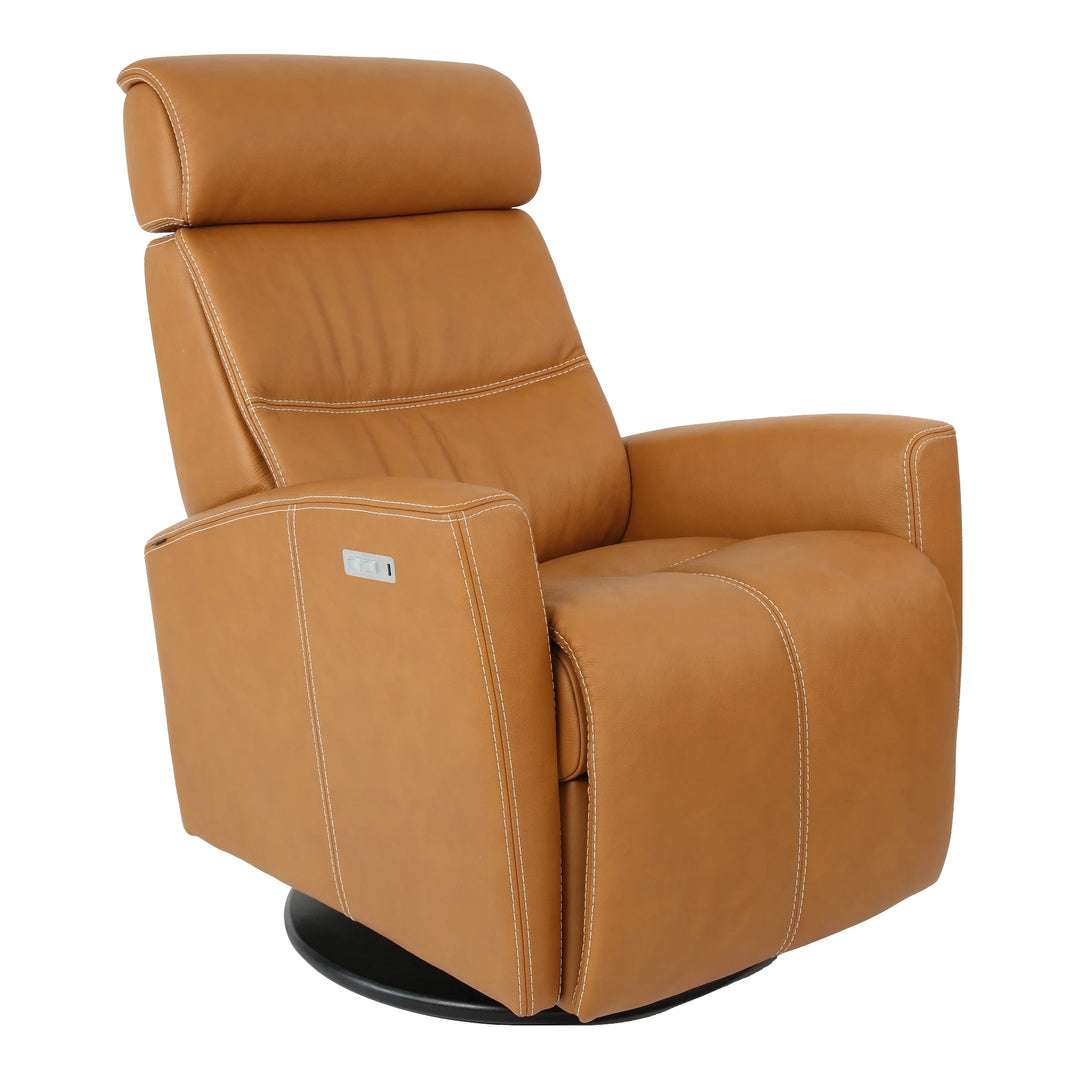 Milan Swing Relaxer Living Room Fjords Small Vintage Cognac Leather