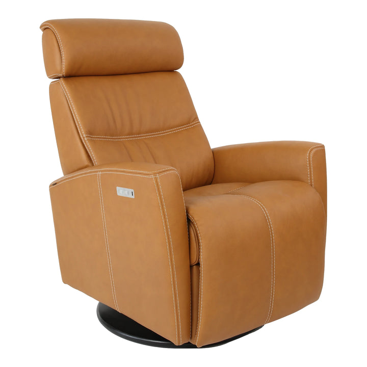 Milan Swing Relaxer Living Room Fjords Small Vintage Cognac Leather