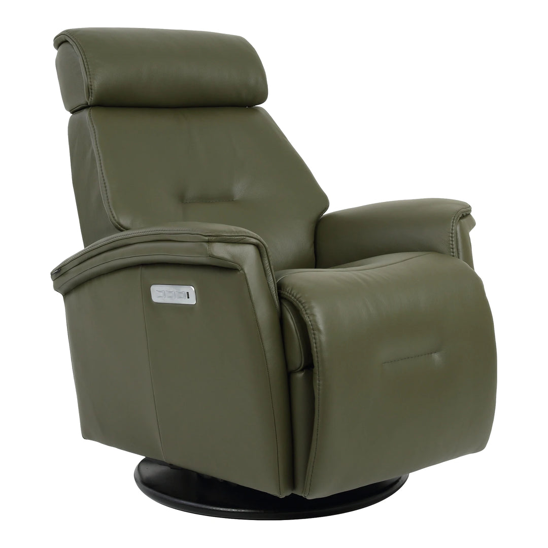 Rome Swing Relaxer Living Room Fjords Small Martini Olive Leather