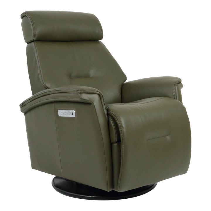 Rome Swing Relaxer Living Room Fjords Small Martini Olive Leather