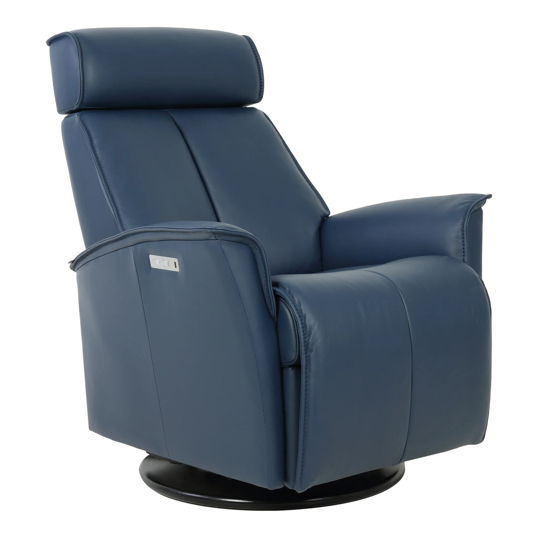 Venice Swing Relaxer Living Room Fjords Small Blue Leather