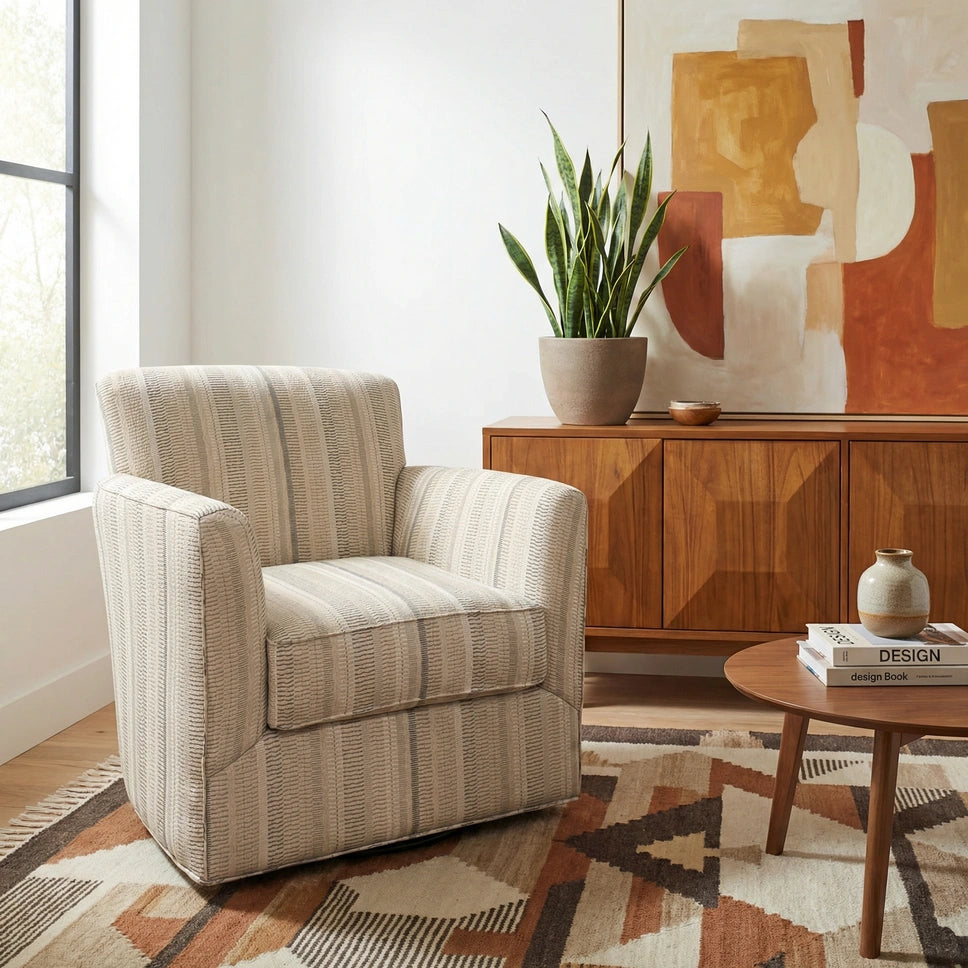 Grayson Swivel Chair Living Room Jonathan Louis