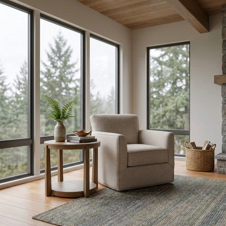 Grayson Swivel Chair Living Room Jonathan Louis
