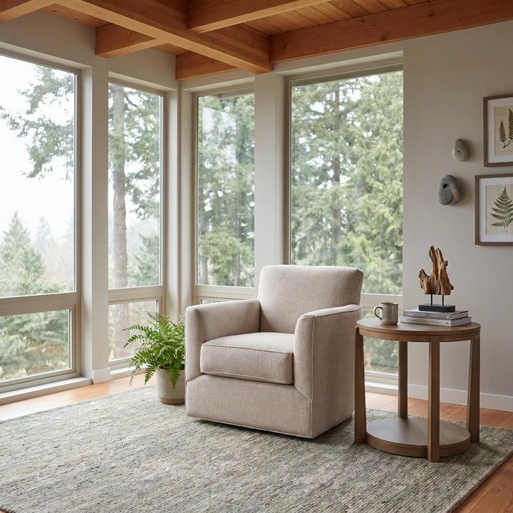 Grayson Swivel Chair Living Room Jonathan Louis