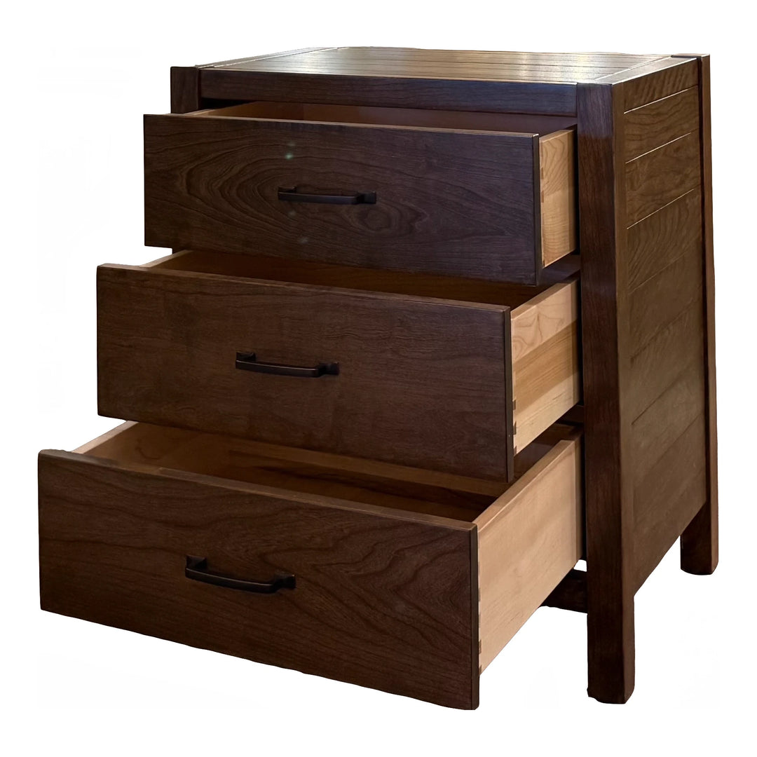 Jefferson Nightstand 3 Drawer Bedroom Seldens