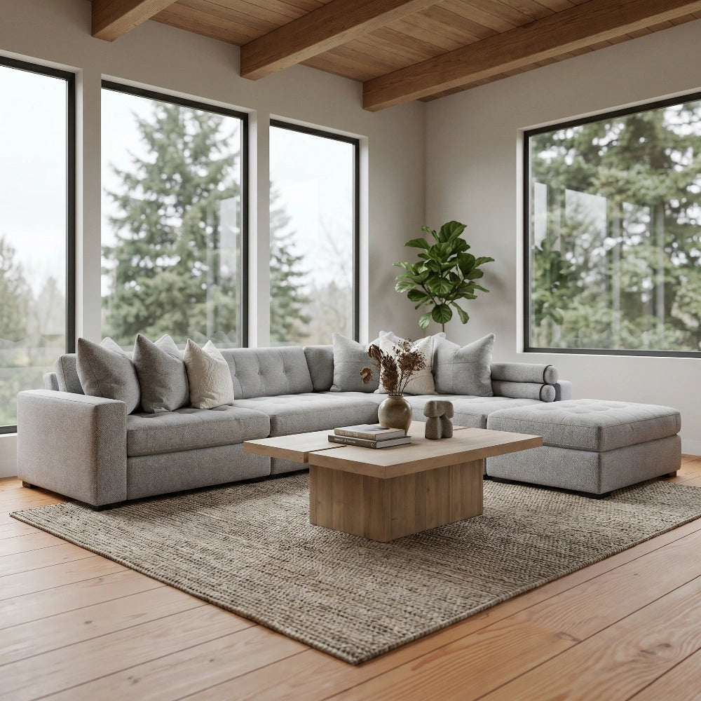 Noah 5 Piece Sectional Living Room Jonathan Louis