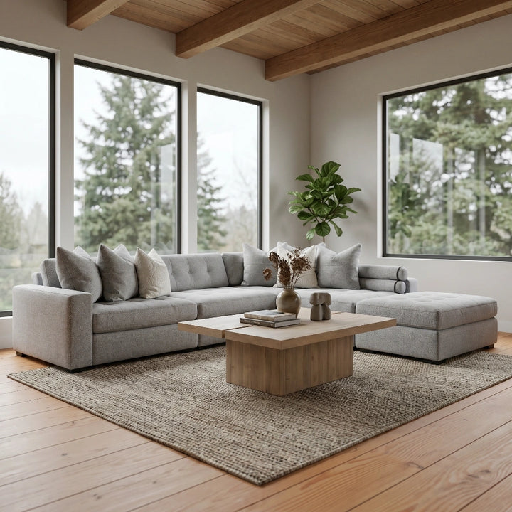 Noah 5 Piece Sectional Living Room Jonathan Louis