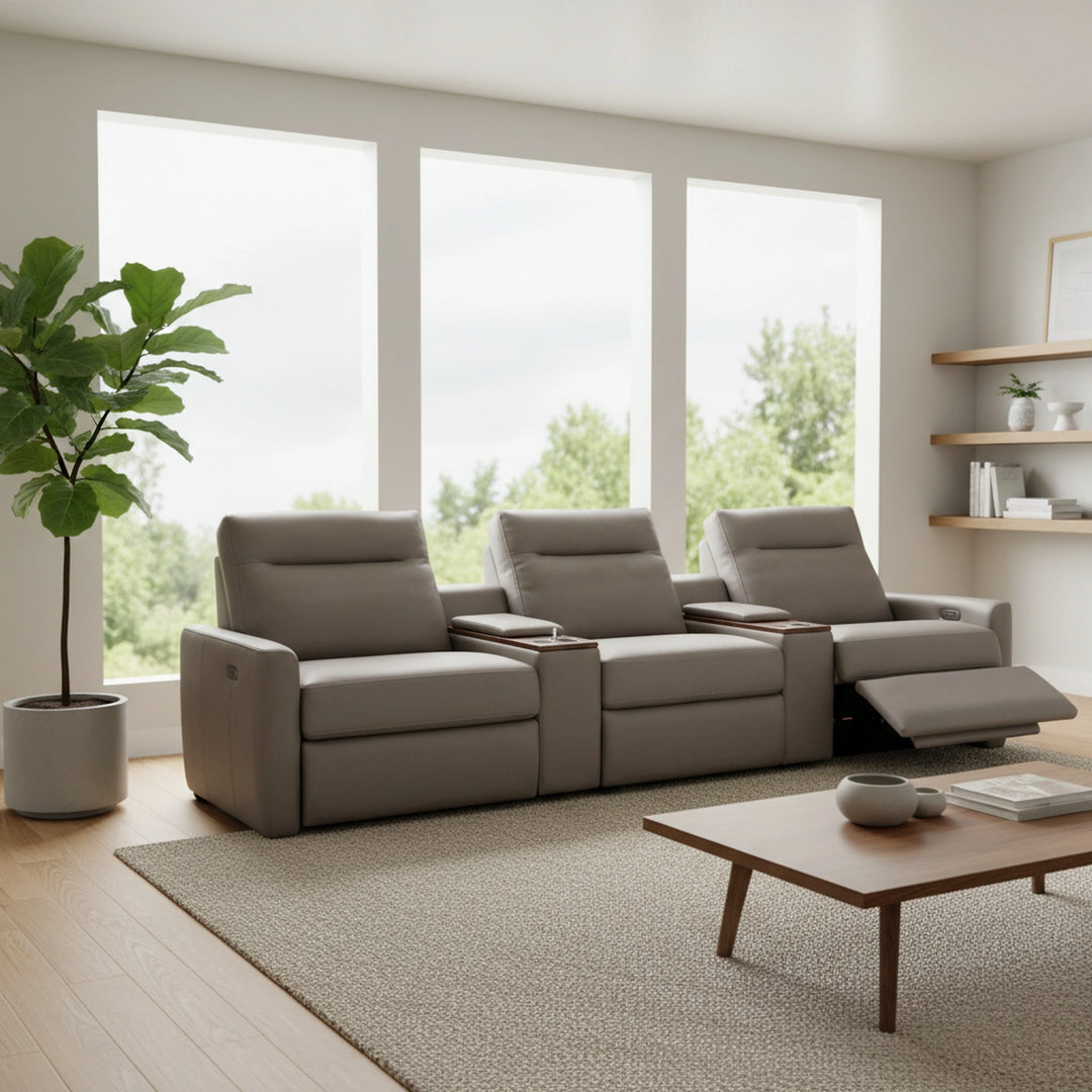 Keystone 5 Piece Sectional Living Room American Leather