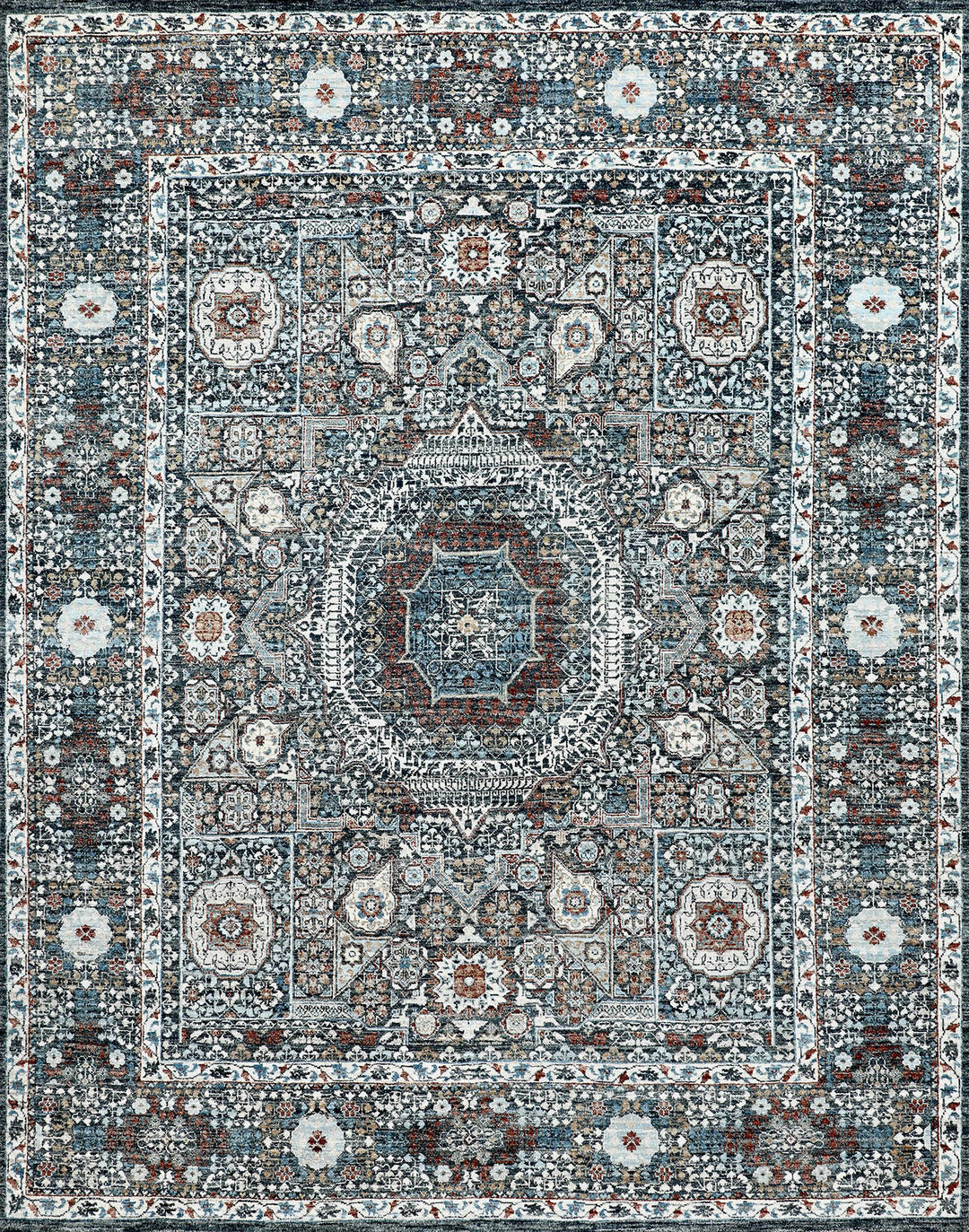 Mafi Signature | Khyber | KYB-104: Charcoal Area Rug Mafi Rugs