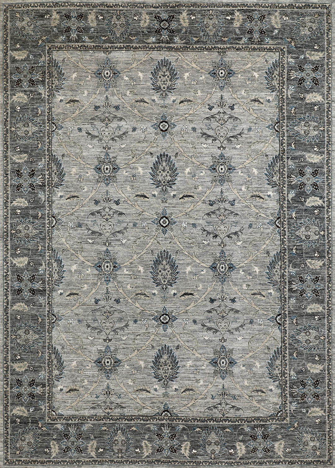 Mafi Signature | Khyber | KYB-109: Grey/Dark Grey Area Rug Mafi Rugs