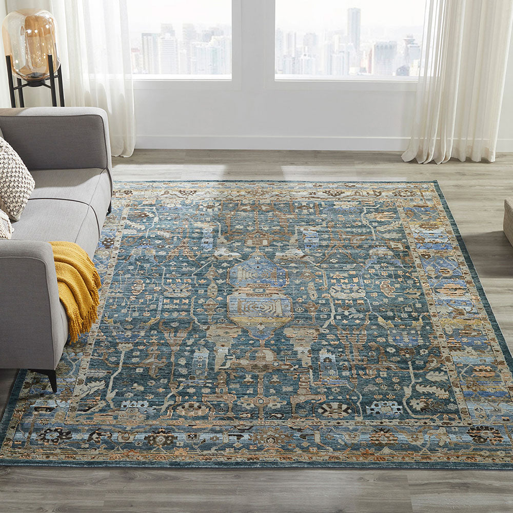 Regal | Klamath Terrace | 1811463: Blue Area Rug Mafi Rugs   