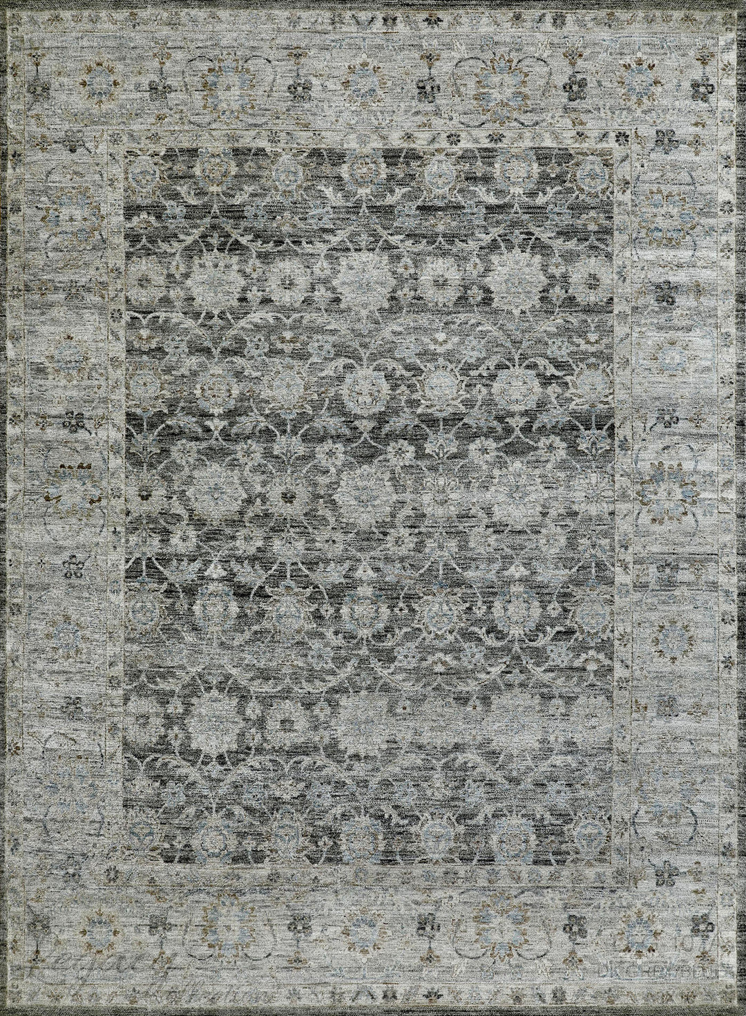 Mafi Signature | Legacy | LEG-107: Dark Grey/Blue Area Rug Mafi Rugs