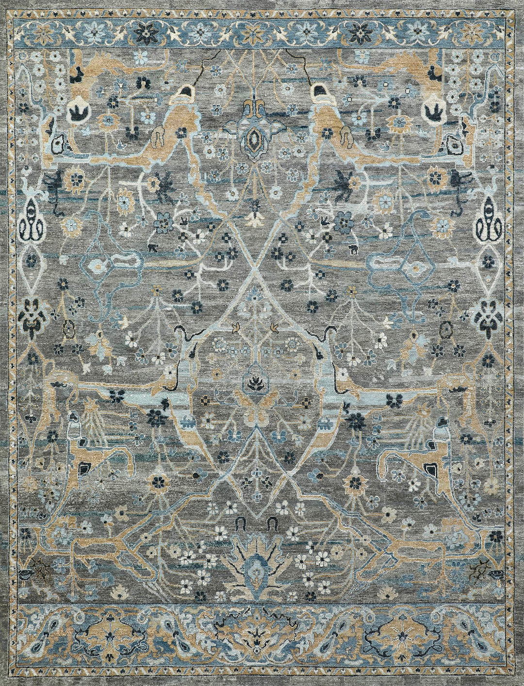 Mafi Signature | Legacy | LEG-124: Light Brown/Blue Area Rug Mafi Rugs