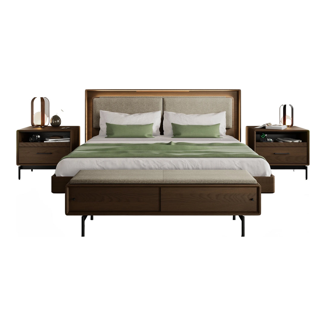 LINQ Bedroom 9101 Storage Bench | Fabric