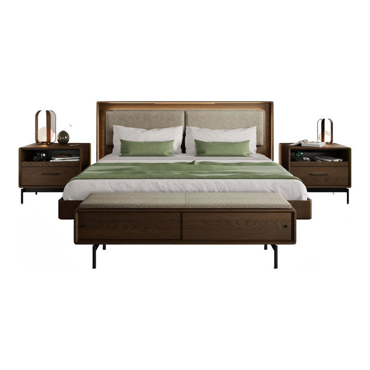 LINQ Bedroom 9101 Storage Bench | Fabric