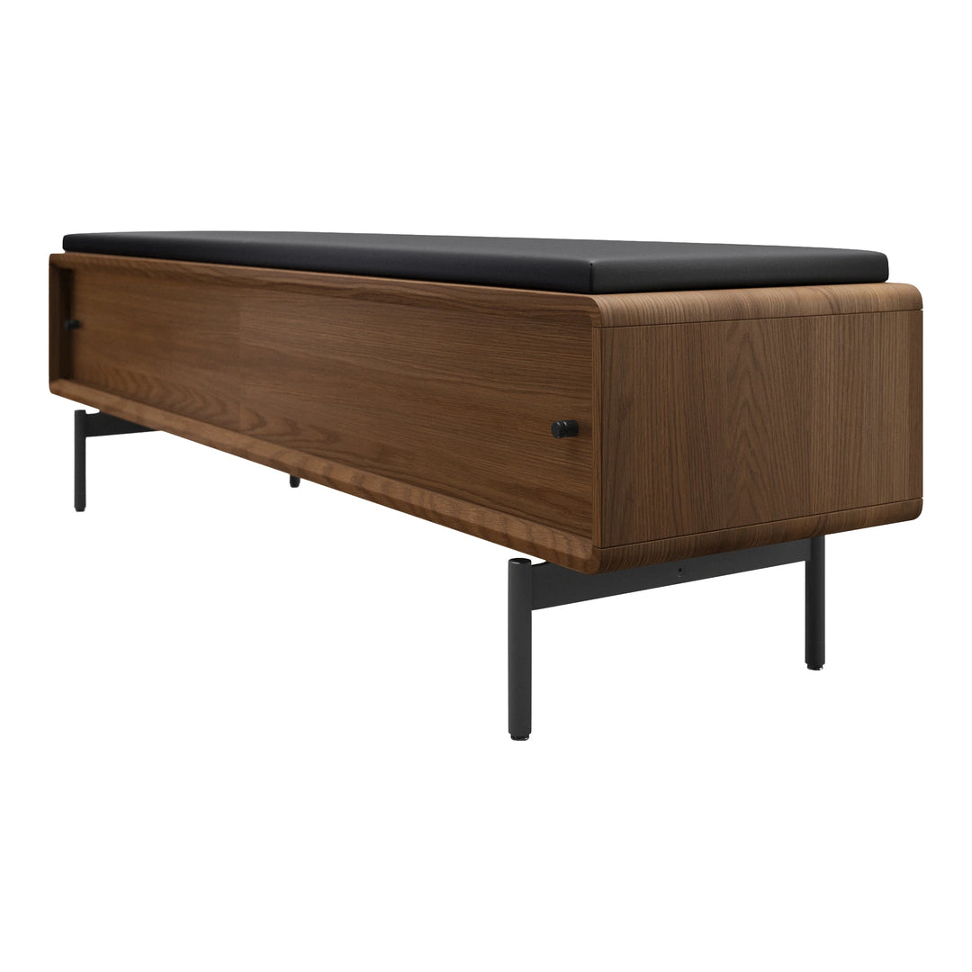 LINQ Bedroom 9102 Storage Bench | Leather Bedroom BDI