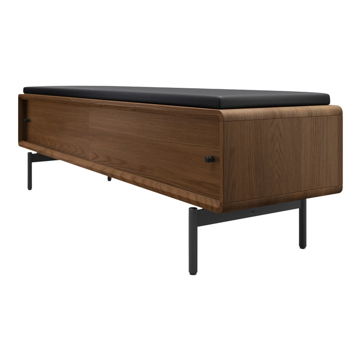 LINQ Bedroom 9102 Storage Bench | Leather Bedroom BDI