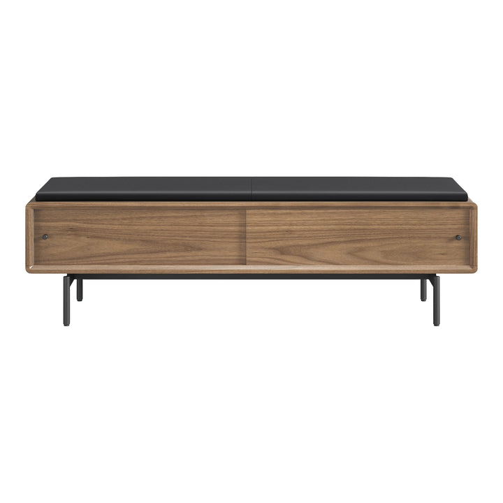 LINQ Bedroom 9102 Storage Bench | Leather Bedroom BDI