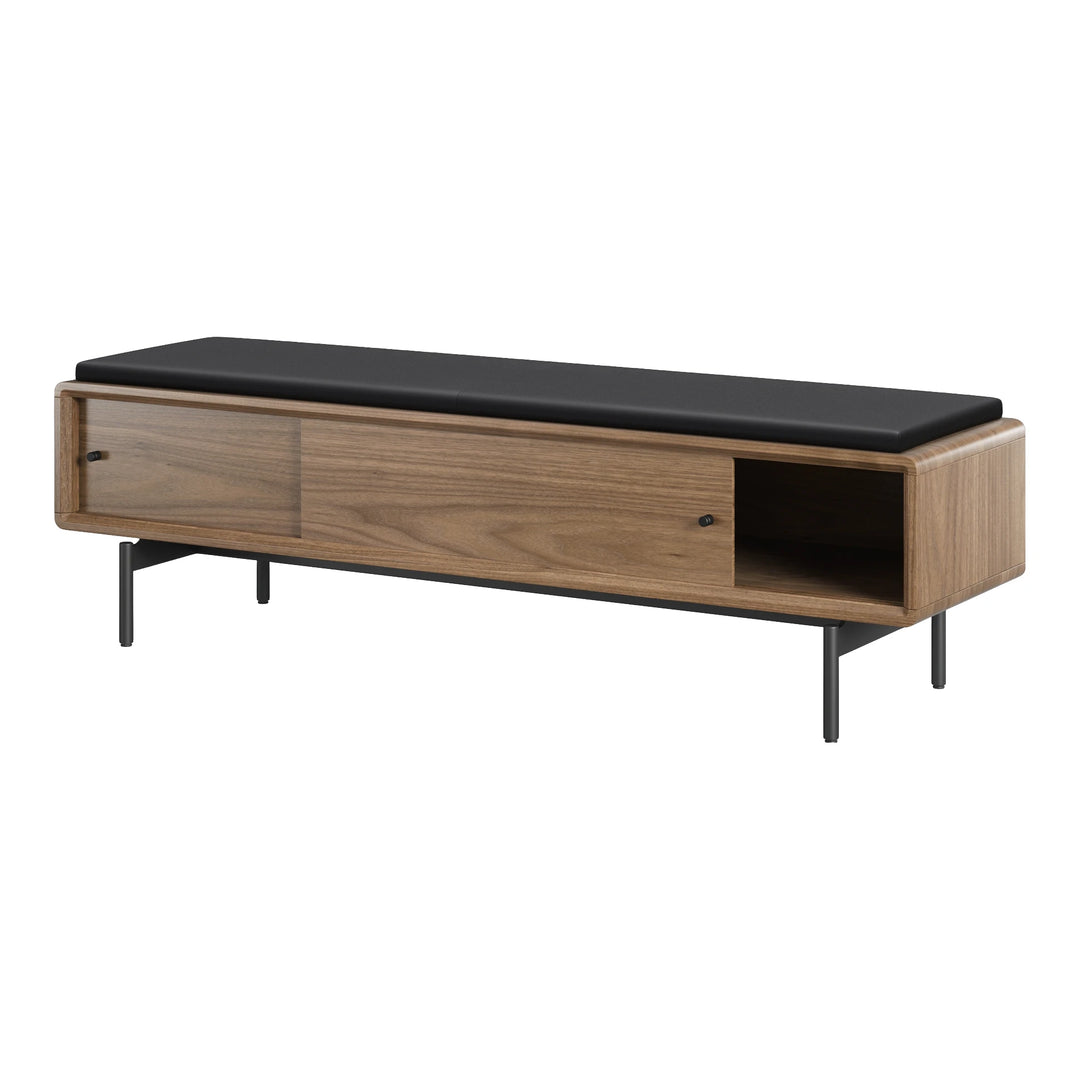 LINQ Bedroom 9102 Storage Bench | Leather Bedroom BDI