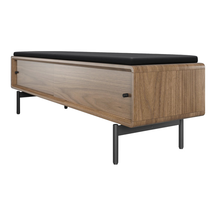LINQ Bedroom 9102 Storage Bench | Leather Bedroom BDI