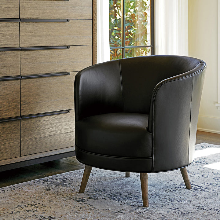 Zanzibar Torrington Leather Swivel Chair Living Room Lexington   