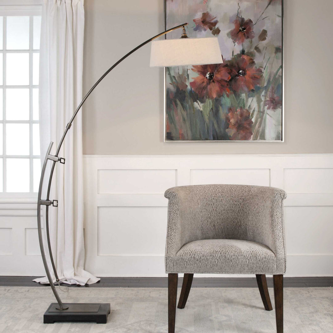 Calogero Bronze Arc Floor Lamp Accessories Uttermost