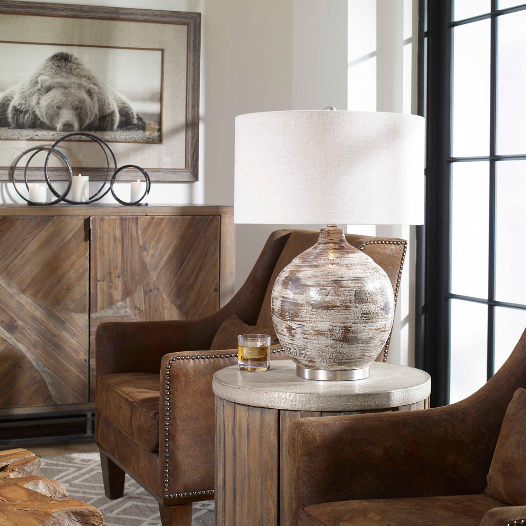 Tamula Distressed Ivory Table Lamp Accessories Uttermost